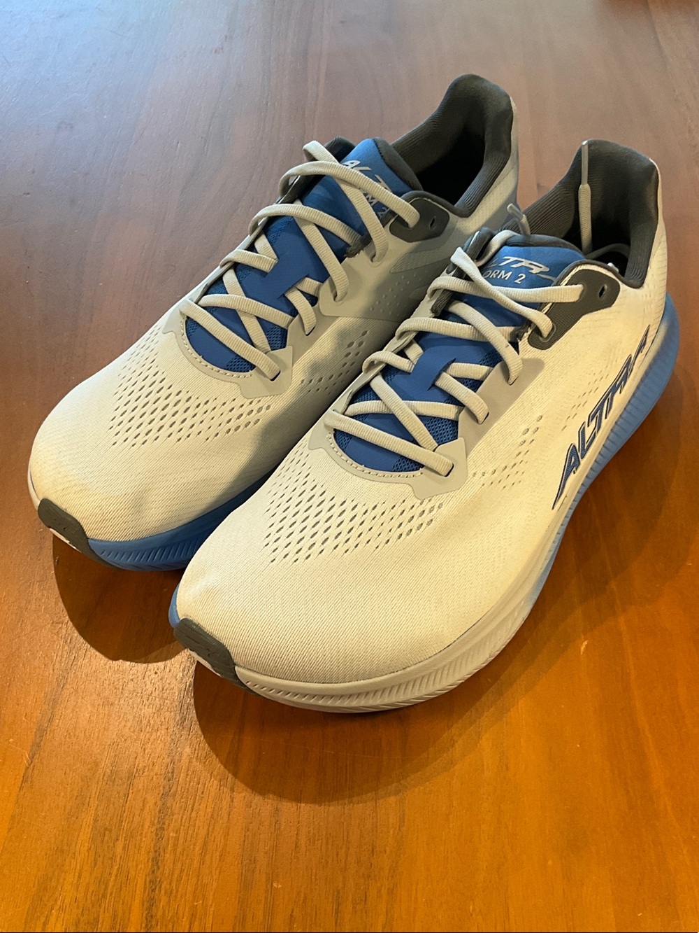Form 2 Altra Men's White and Blue Running Shoes sample